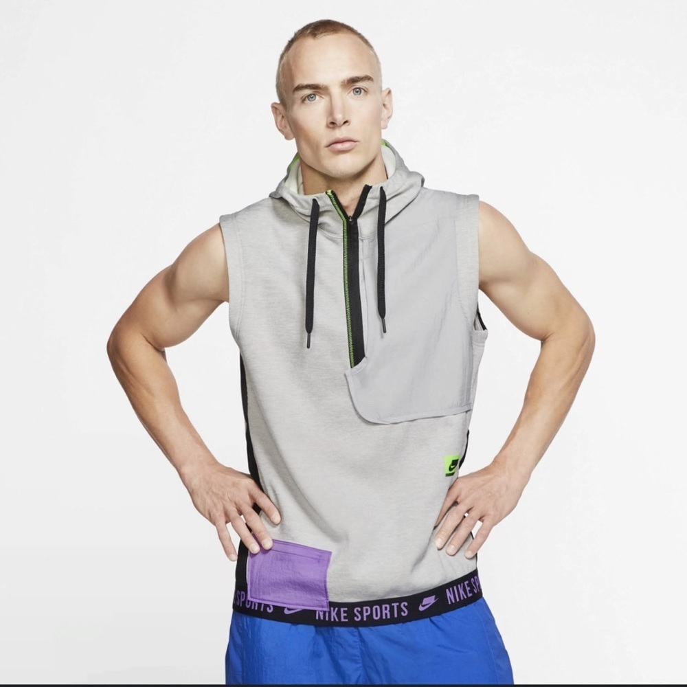 Nike Therma Sport Clash Men's Sleeveless Hooded Training Top Size XXL